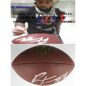 ROBERT NKEMDICHE ARIZONA CARDINALS,SIGNED,AUTOGRAPHED,NFL FOOTBALL,COA,PROOF